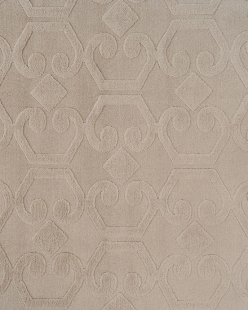 Beliani GANNETT smėlio spalvos kilimas, 160 x 160 cm