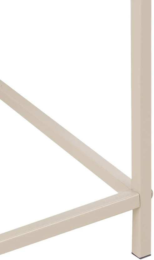 Beliani Gėlės vazonas su kojelėmis TAPIEN metalinis 70 cm smėlio spalvos