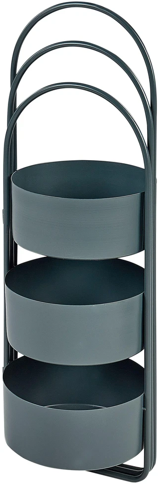 Beliani Gėlių stovas COLUTENA metalinis 56 cm tamsiai mėlynas