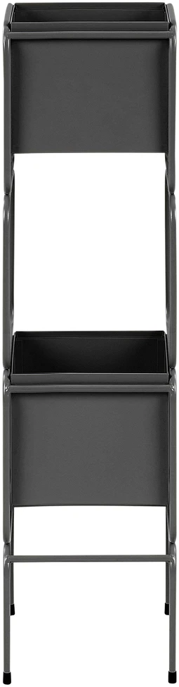 Beliani Gėlių stovas COTINUS Metal 20 cm Juodas