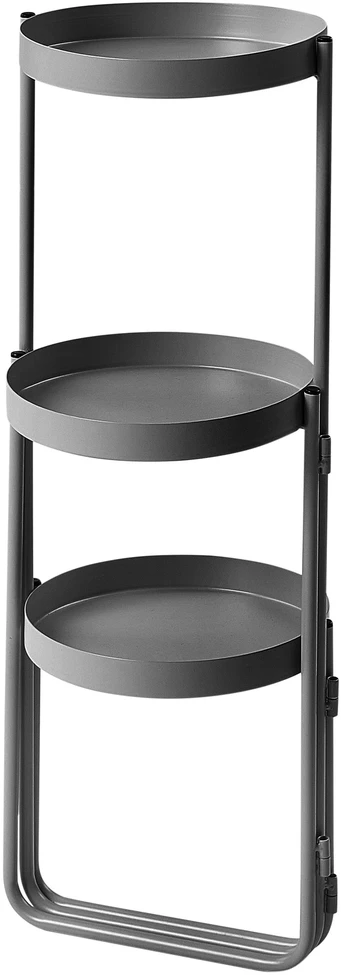 Beliani Gėlių stovas FRAGARIA metalinis 42 cm juodas