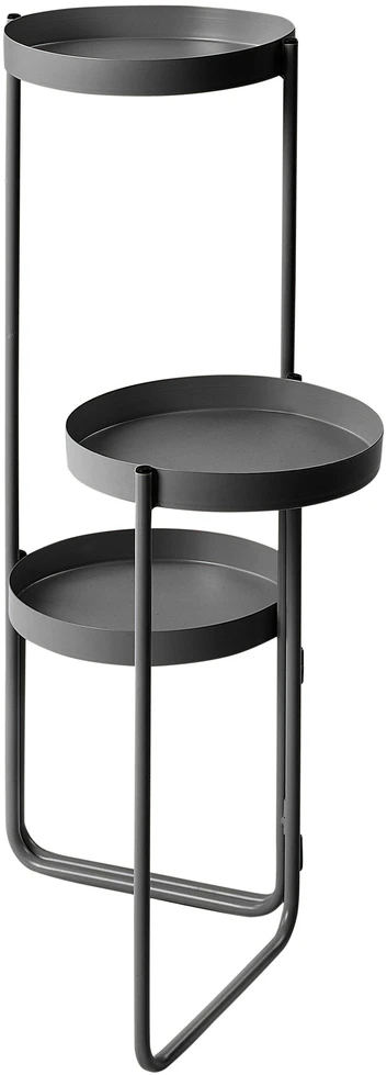 Beliani Gėlių stovas FRAGARIA metalinis 42 cm juodas