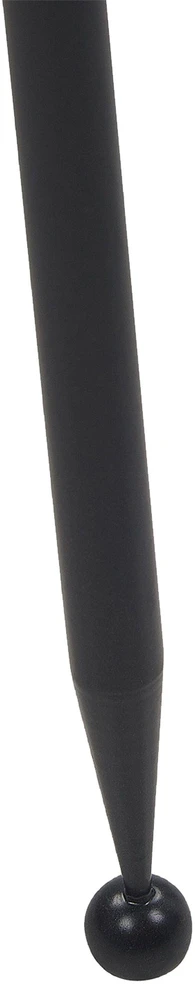 Beliani Gėlių stovas LEIKA 29 cm juodas metalinis