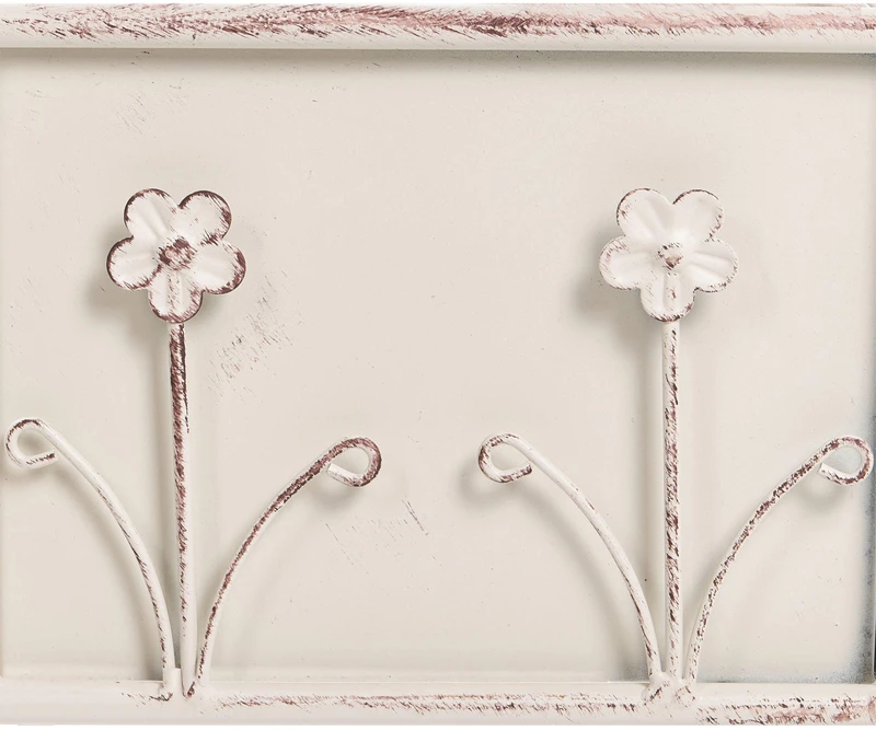 Beliani Gėlių stovas LUPINE 22 cm smėlio spalvos metalinis
