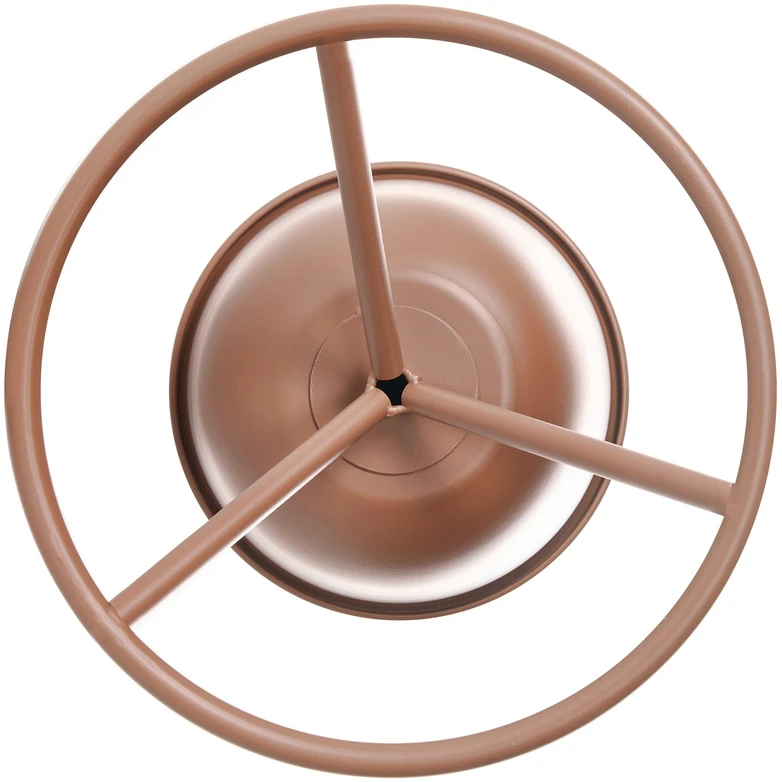 Beliani Gėlių stovas RENGE 28 cm rudas metalinis