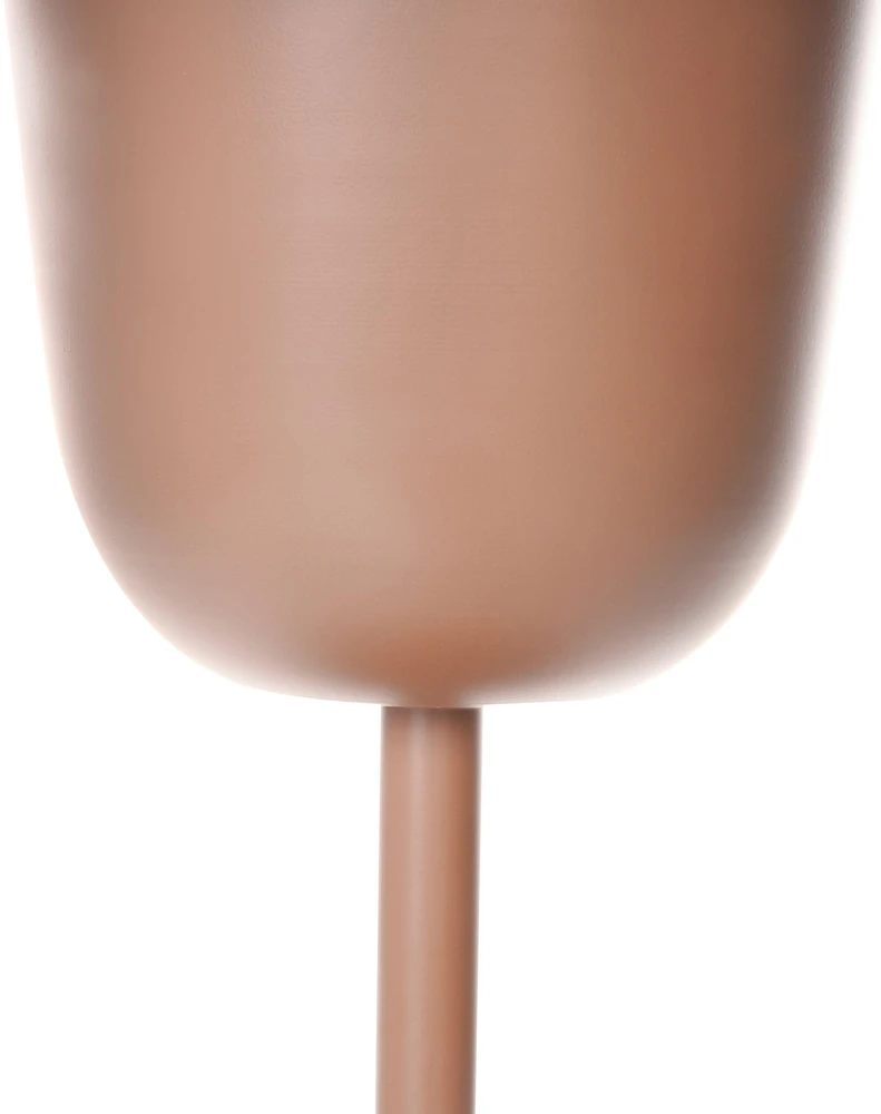 Beliani Gėlių stovas RENGE 28 cm rudas metalinis