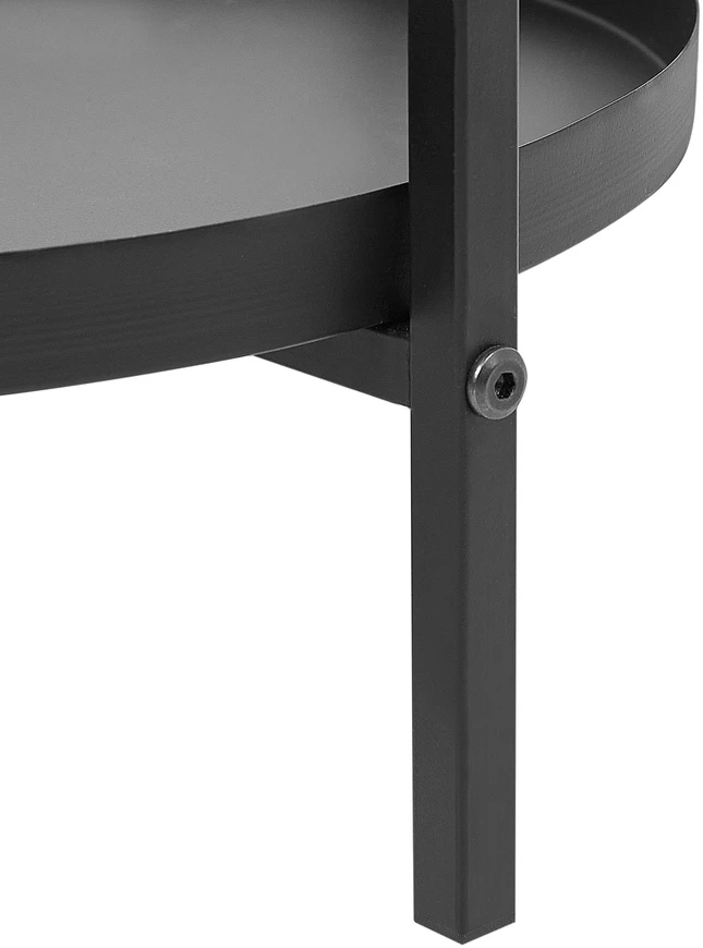 Beliani Gėlių stovas TAMARIX metalinis 35 cm juodas