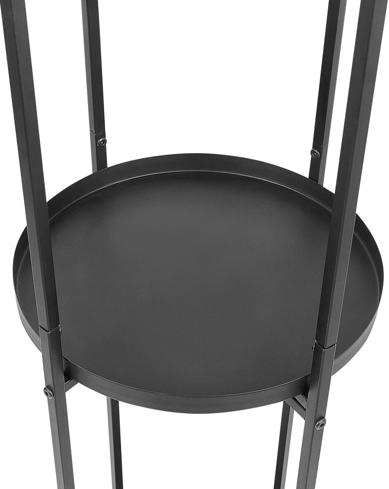 Beliani Gėlių stovas TAMARIX metalinis 35 cm juodas