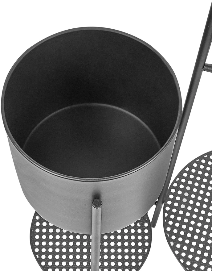 Beliani Gėlių stovas ULMUS metalinis, 58 cm, juodas