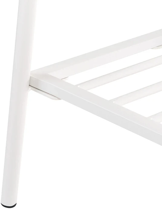 Beliani Gėlių stovelis LINNAEA metalinis 60 cm baltas
