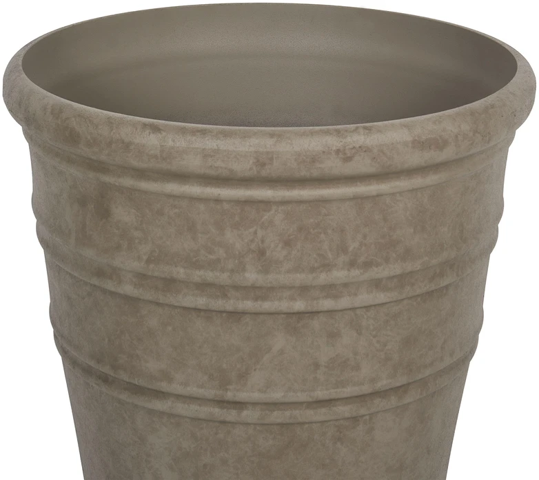 Beliani Gėlių vazonas AGISTRI 46 cm smėlio spalvos