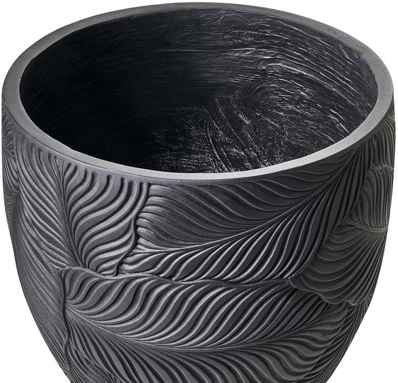 Beliani Gėlių vazonas BAIYUN 42 cm Juodas