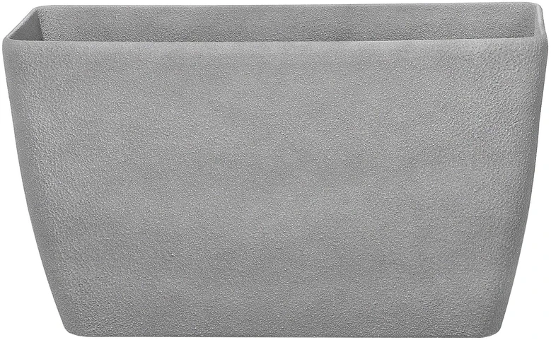 Beliani Gėlių vazonas BARIS 74 cm pilkas