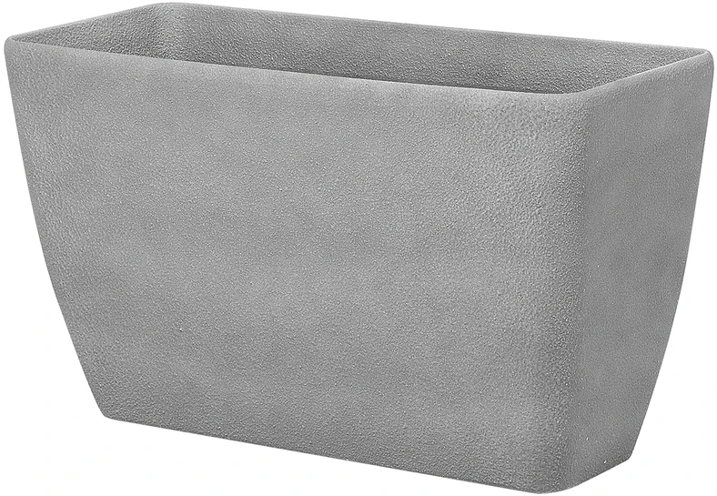 Beliani Gėlių vazonas BARIS 74 cm pilkas