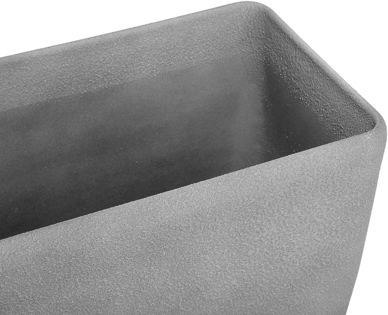 Beliani Gėlių vazonas BARIS 74 cm pilkas