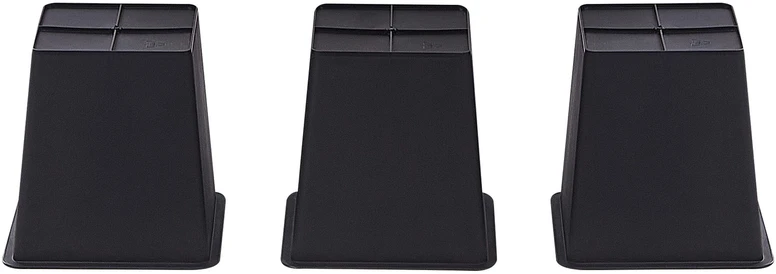 Beliani Gėlių vazonas BELLIS 82 cm juodas, technoratanas