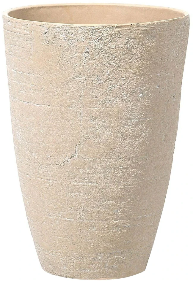 Beliani Gėlių vazonas CAMIA 43 cm smėlio spalvos