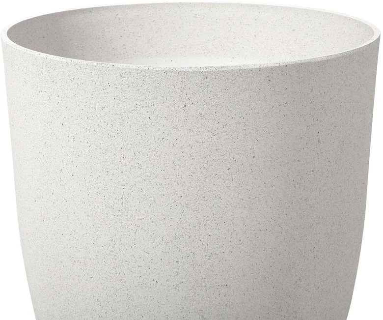 Beliani Gėlių vazonas CROTON 43 cm kreminės baltos spalvos