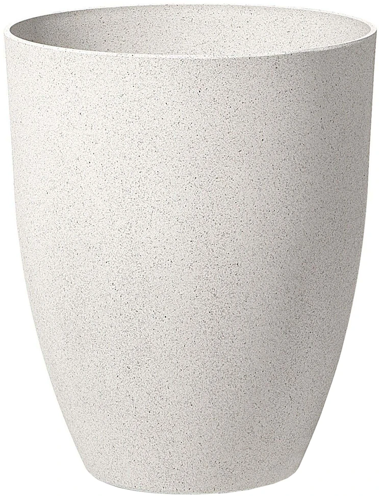 Beliani Gėlių vazonas CROTON 43 cm kreminės baltos spalvos