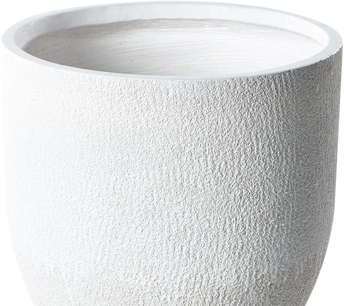 Beliani Gėlių vazonas KANNIA 46 cm baltas