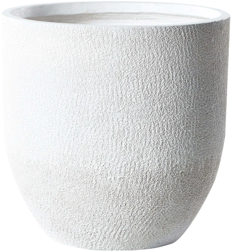 Beliani Gėlių vazonas KANNIA 46 cm baltas