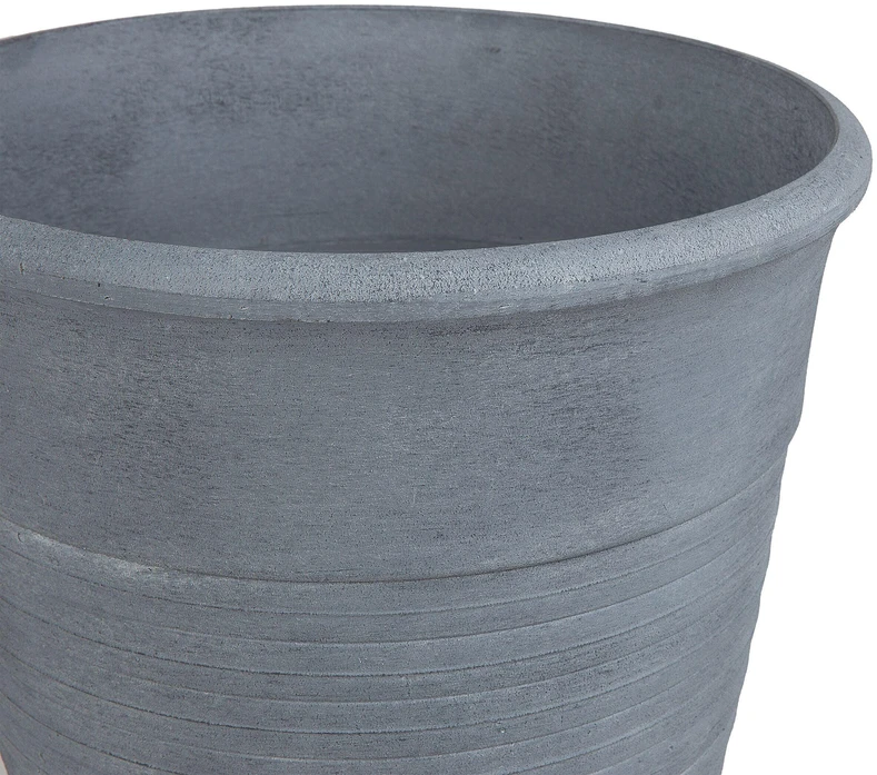 Beliani Gėlių vazonas KATALIMA 43 cm pilkas