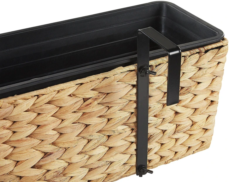 Beliani Gėlių vazonas KAWALA 80 cm smėlio spalvos