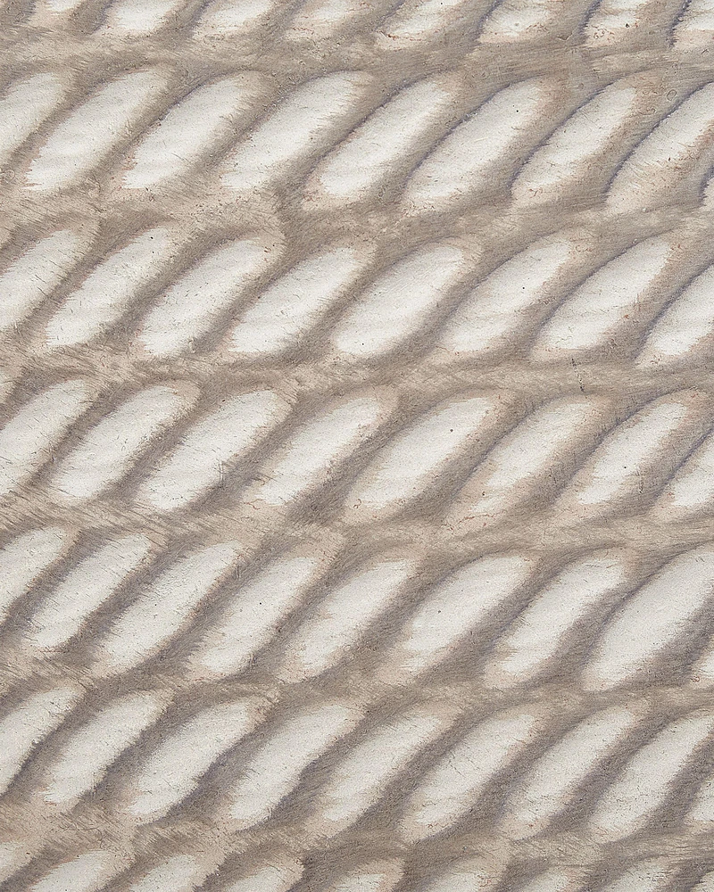Beliani Gėlių vazonas LIVADIA 39 cm smėlio spalvos