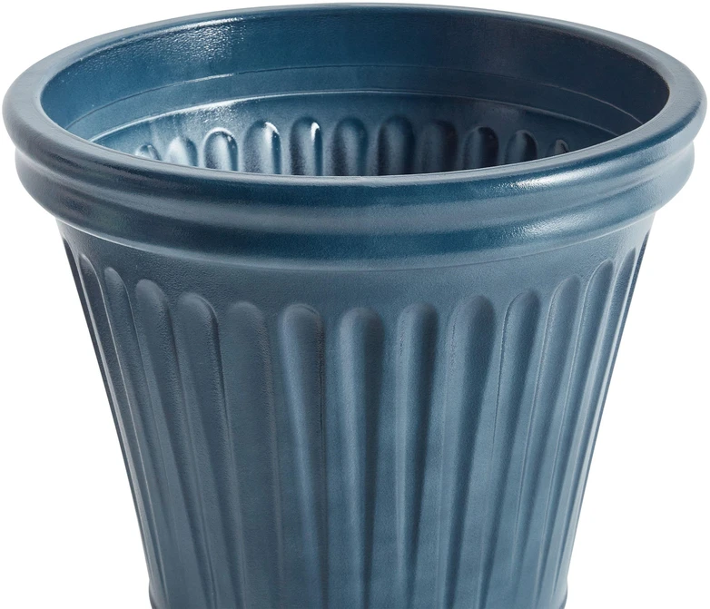Beliani Gėlių vazonas MAIZE 43 cm mėlynas