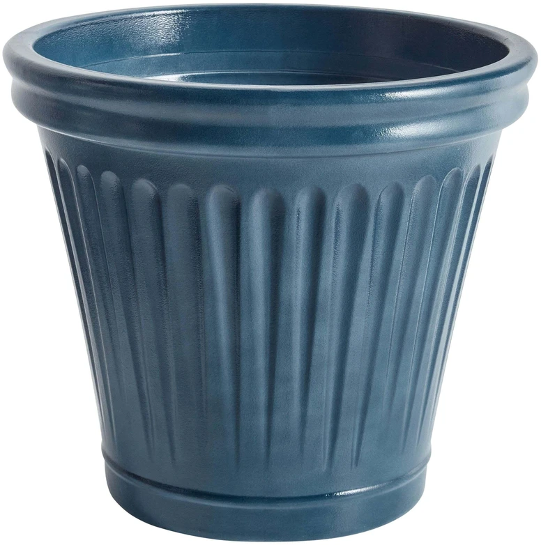 Beliani Gėlių vazonas MAIZE 43 cm mėlynas