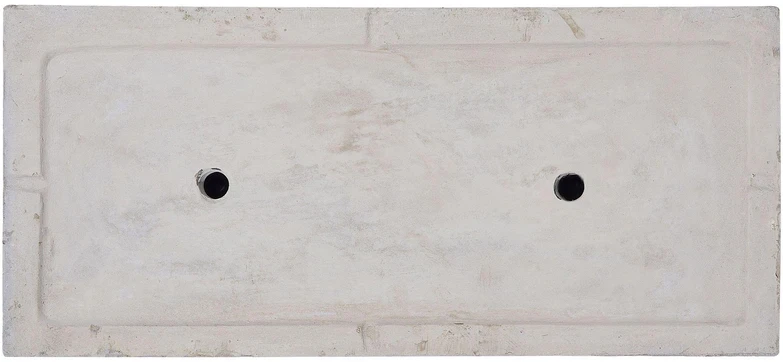 Beliani Gėlių vazonas MYRA 50 cm baltas