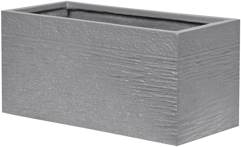 Beliani Gėlių vazonas MYRA 50 cm pilkas