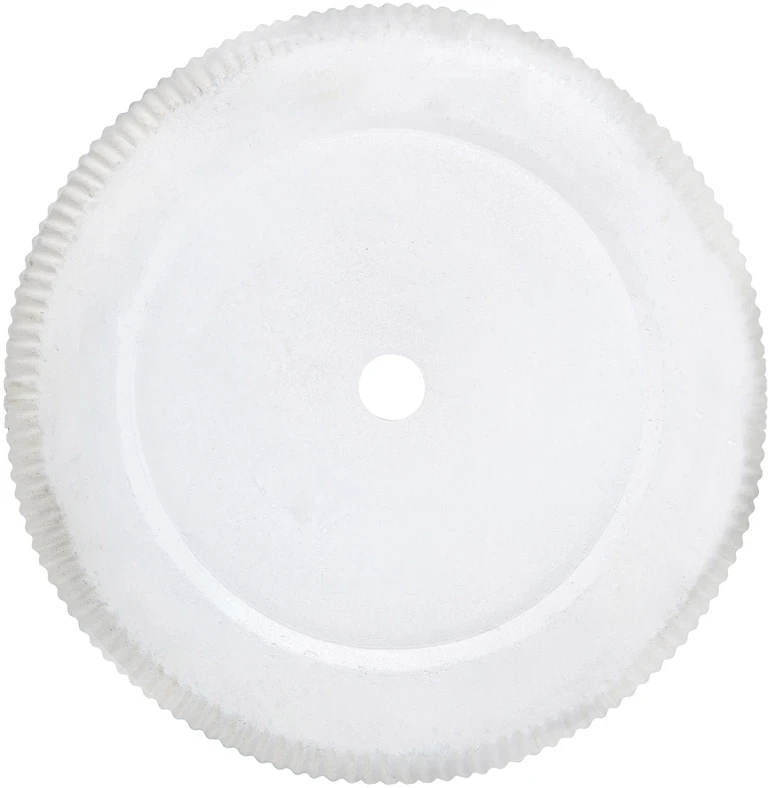 Beliani Gėlių vazonas OREOI 45 cm kreminės baltos spalvos