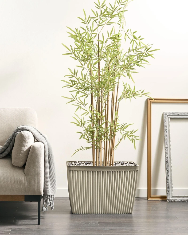 Beliani Gėlių vazonas SISAL 58 cm smėlio spalvos