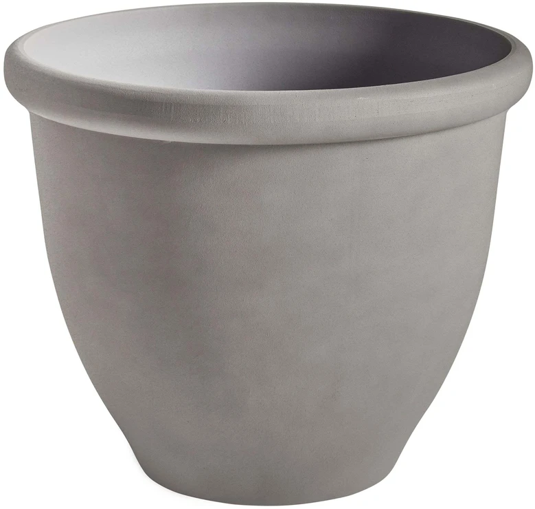 Beliani Gėlių vazonas TESALIA 49 cm pilkas