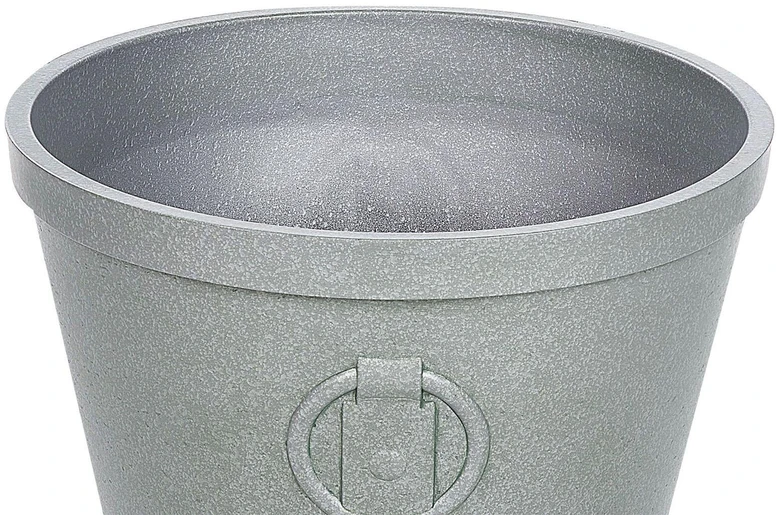 Beliani Gėlių vazonas VARI 45 cm pilkas