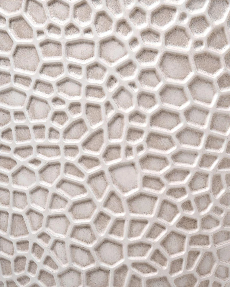 Beliani Gėlių vazonas YUHUA 43 cm šviesiai smėlio spalvos
