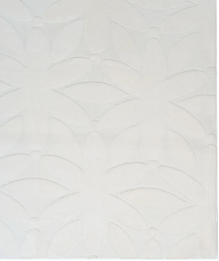Beliani HOOD kilimas, balkšvas, 160 × 160 cm