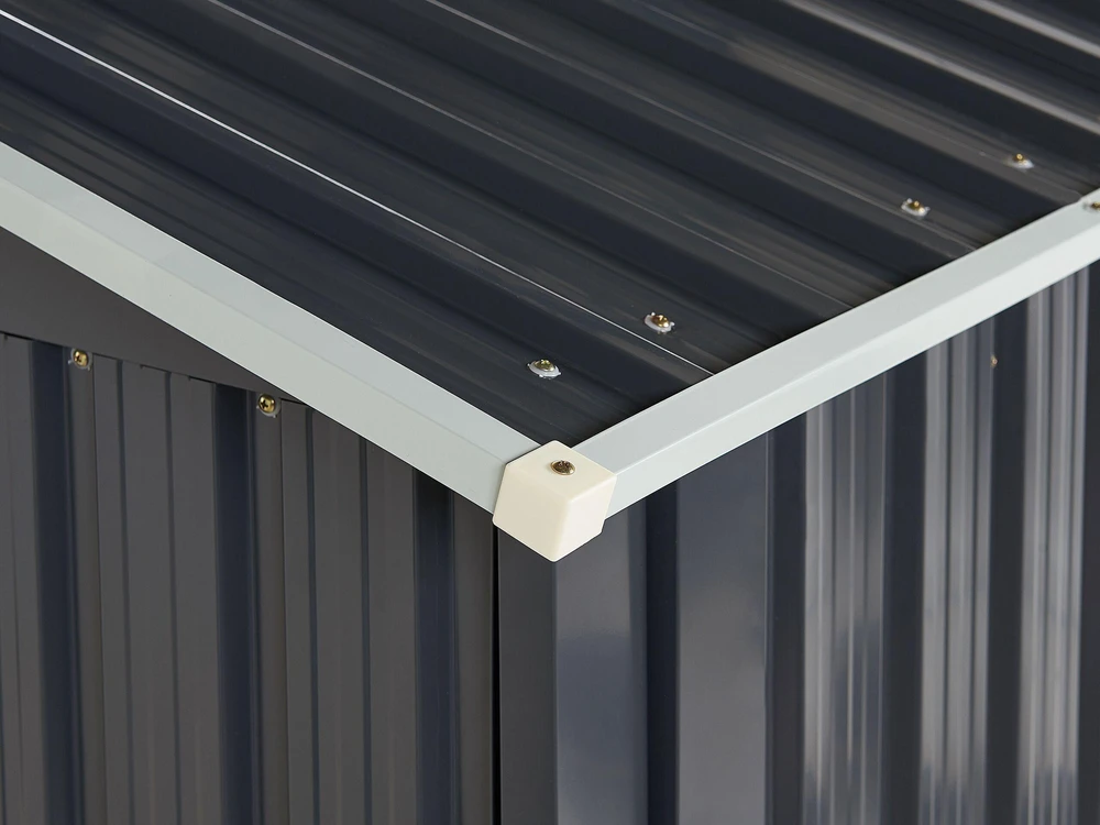 Beliani Įrankių namelis AOSTA 270 cm 105 cm Pilkas