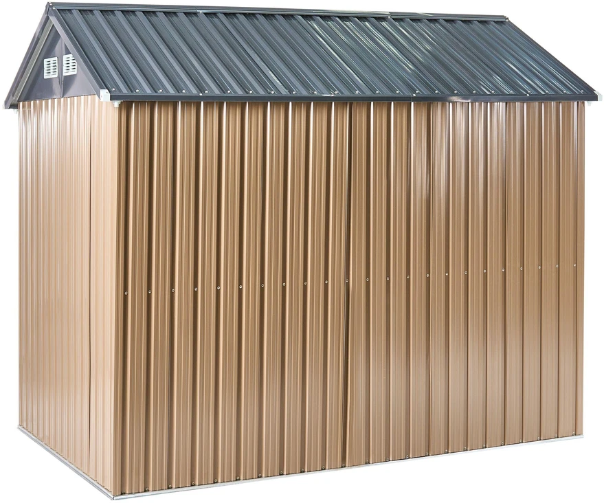 Beliani Įrankių namelis NOCCIANO 248 cm 161 cm rudas