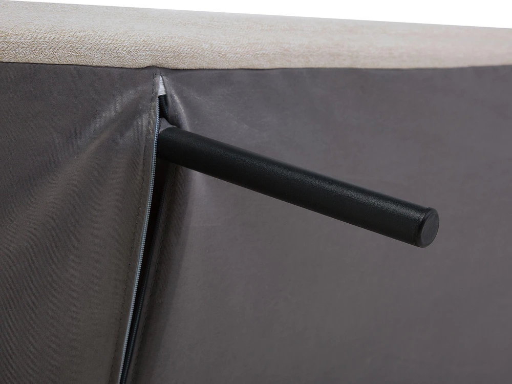 Beliani Išskleidžiama 2 vietų sofa INGARO smėlio spalvos