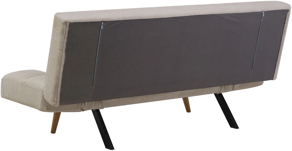 Beliani Išskleidžiama 2 vietų sofa INGARO smėlio spalvos