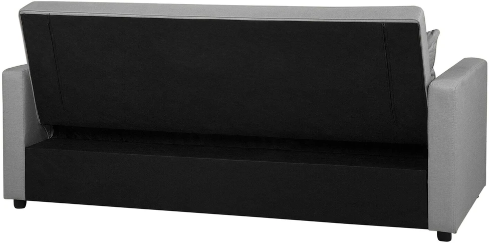 Beliani Išskleidžiama 3-vietė sofa GLOMMA šviesiai pilka