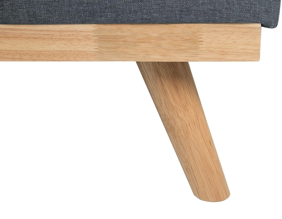 Beliani Išskleidžiama 3 vietų sofa FROYA tamsiai pilka
