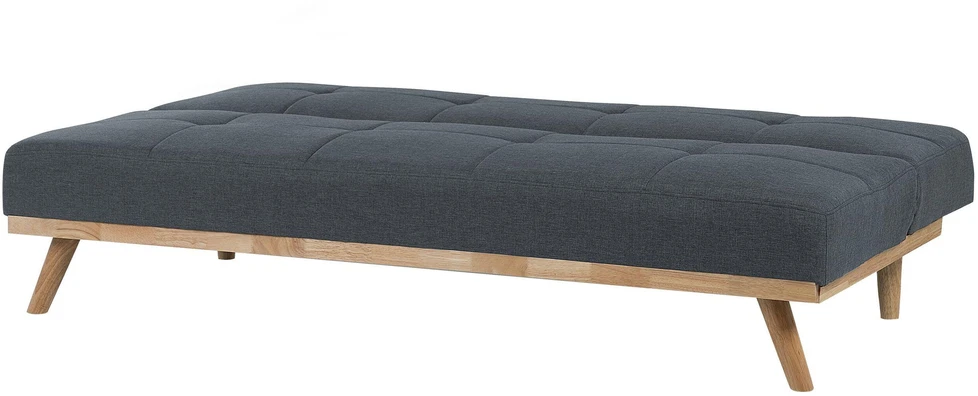 Beliani Išskleidžiama 3 vietų sofa FROYA tamsiai pilka