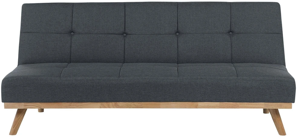 Beliani Išskleidžiama 3 vietų sofa FROYA tamsiai pilka