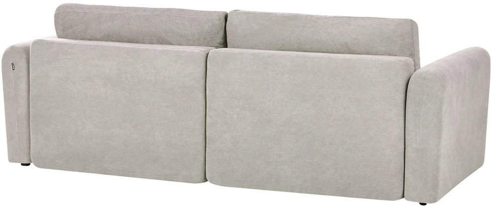 Beliani Išskleidžiama 3 vietų sofa VAXHOLM, pilka su patalynės dėže