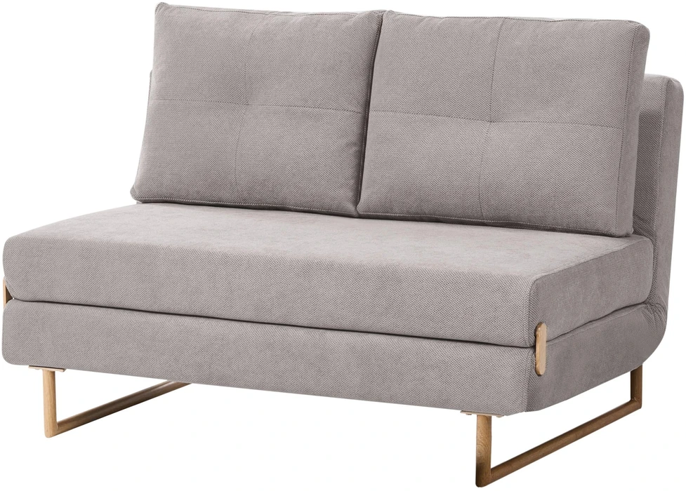 Beliani Išskleidžiama dvivietė sofa JERSLEV, pilka