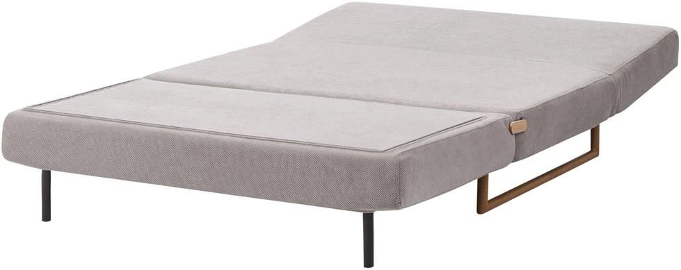 Beliani Išskleidžiama dvivietė sofa JERSLEV, pilka