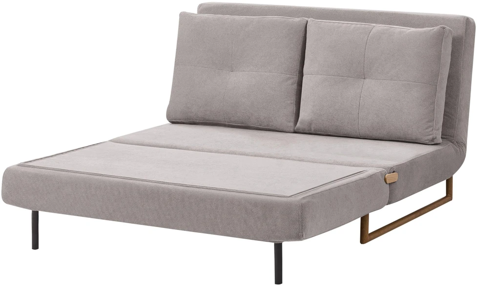Beliani Išskleidžiama dvivietė sofa JERSLEV, pilka